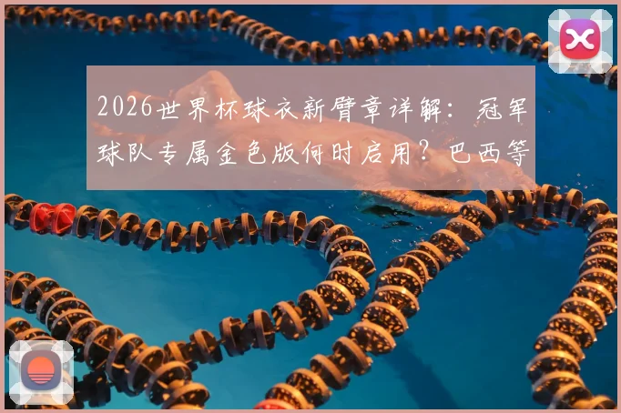 2026世界杯球衣新臂章详解：冠军球队专属金色版何时启用？巴西等队能否佩戴及购买指南